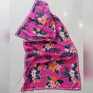 Large Rectangle Tropical/Floral Scarf-Wrap